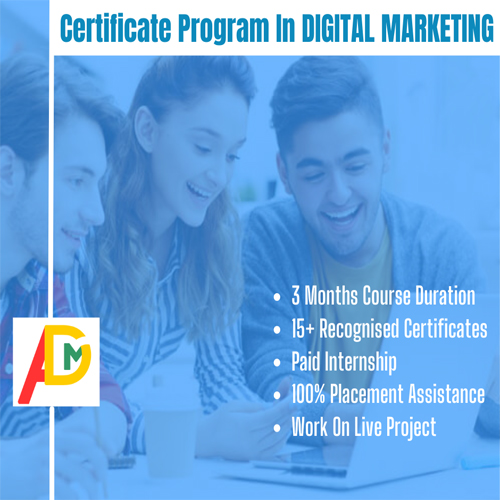 certificate program in digital marketing